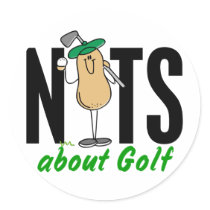 Golf Nut 2 stickers by gonenuts Golf Nut 2 stickers