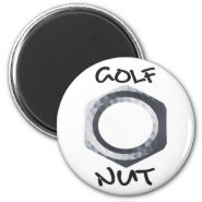 Golf Nut Fridge Magnet
