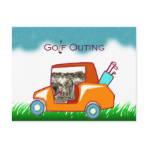 Golf Outing Photo Invite postcards