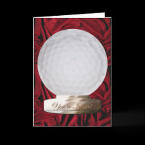 Golf Party Invitation Card