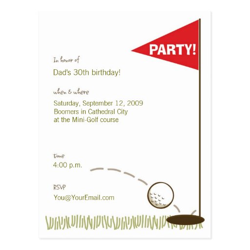 post card invitation