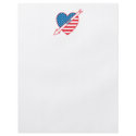 Golf Patriot Heart Flag Full Color Flyer
