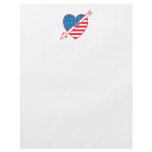 Golf Patriot Heart Flag Full Color Flyer
