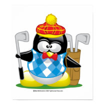 Golf Penguin posters