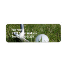Golf Photo Mailing Label