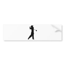 golf player bumper stickers