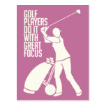 GOLF PLAYER custom postcard