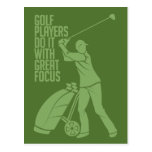 GOLF PLAYER custom postcard