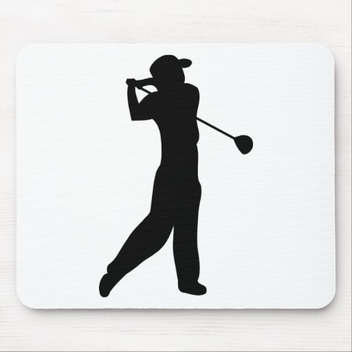 golf player mouse pads