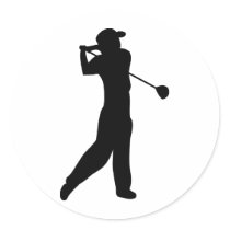 golf player stickers