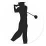 golf player sticker
