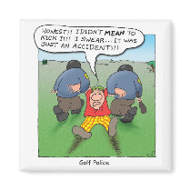 Golf Police Fridge Magnets
