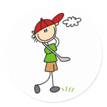 Golf Pose Sticker