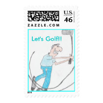 Golf Postage postage by KatAnnette Golf Postage postage