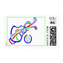 Golf postage by IsabelDC Golf postage