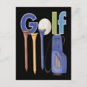 Golf postcard