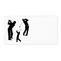 Golf Pro Personalized Shipping Labels