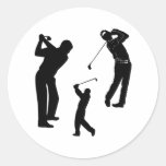 Golf Pro Round Stickers