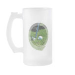 Golf Putt Frosted Beer Mug