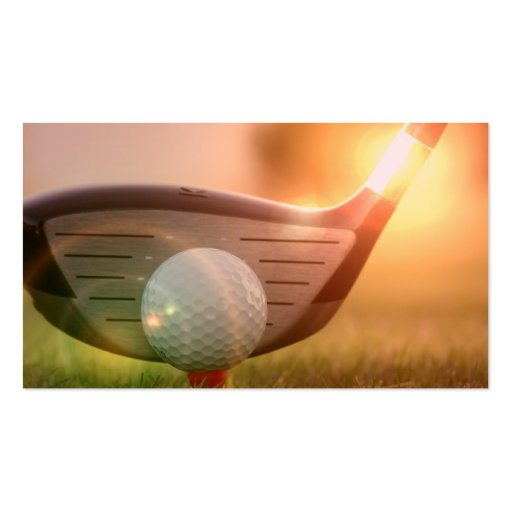 Golf Putter Business Card (back side)