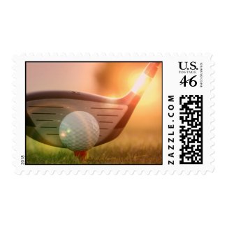 Golf Putter Postage Stamp