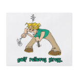 golf relieves stress humor flyers