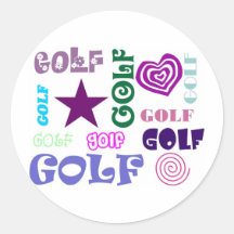 Golf Repeating Stickers