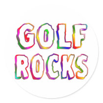 Golf Rocks Sticker
