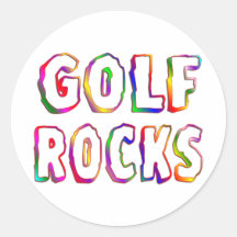 Golf Rocks Sticker