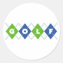 Golf Round Stickers
