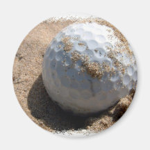 Golf Sand Pit Design Magnet
