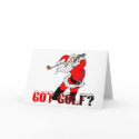 Golf Santa cards