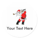 Golf Santa stickers