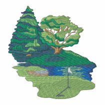 Golf Scene embroidered shirts