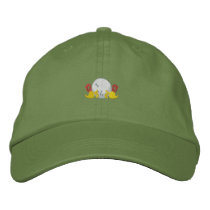 Golf Scroll embroidered hats by ZazzleEmbroidery Golf Scroll embroidered hats