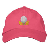 Golf Scroll embroidered hats by ZazzleEmbroidery Golf Scroll embroidered hats