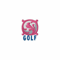 Golf Scroll embroidered shirts