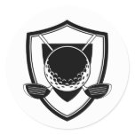 Golf Shield Sticker