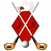Golf shirt with monogram