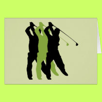 Golf Silhouette cards by sports_tshirts Golf Silhouette cards