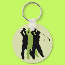 Golf Silhouette keychains by sports_tshirts Golf Silhouette keychains