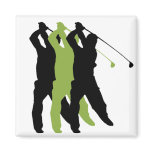 Golf Silhouette Refrigerator Magnets