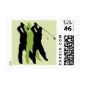 Golf Silhouette postage by sports_tshirts Golf Silhouette postage