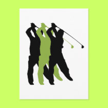 Golf Silhouette postcards by sports_tshirts Golf Silhouette postcards
