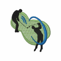 Golf Silhouettes embroidered shirts by ZazzleEmbroidery Golf Silhouettes embroidered shirts