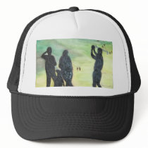 Golf Silouette hats by AprilBlampied Golf Silouette hats