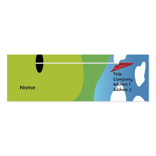 Golf - Skinny Business Cards (front side)