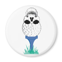 Golf Skull Magnets
