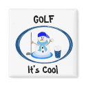 Golf - Snowman magnets by seashell2 Golf - Snowman magnets