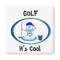 Golf - Snowman magnets by seashell2 Golf - Snowman magnets